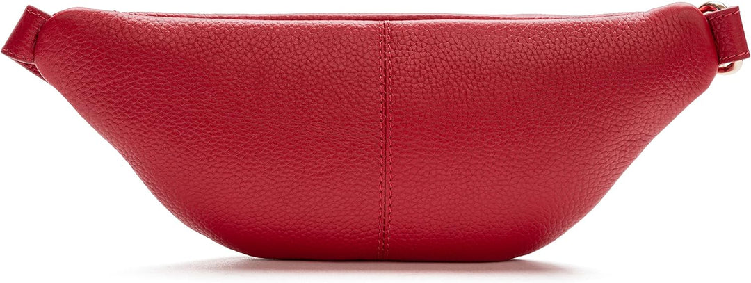 Lazarotti Bologna Leder Gürteltasche Damen | längenverstellbarer Tragegurt | grosse Bauchtasche 31 c