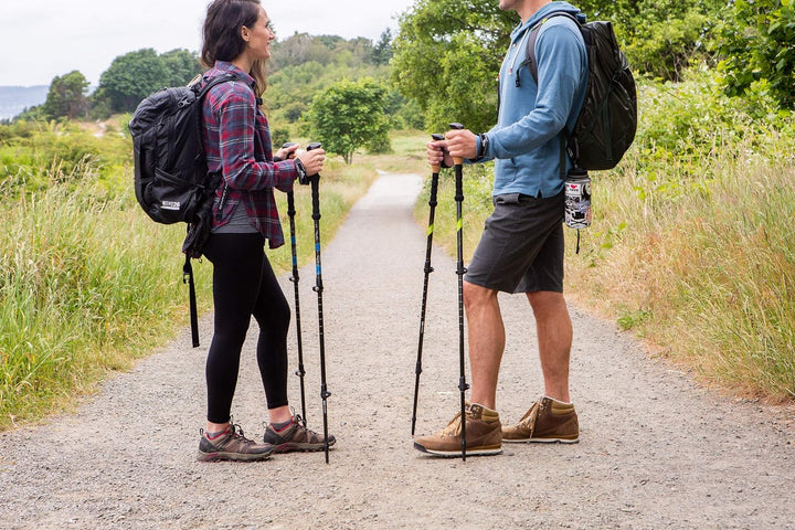 Cascade Mountain Tech Trekkingstöcke, 100% Carbonfaser, Schnellverschluss grün, grün