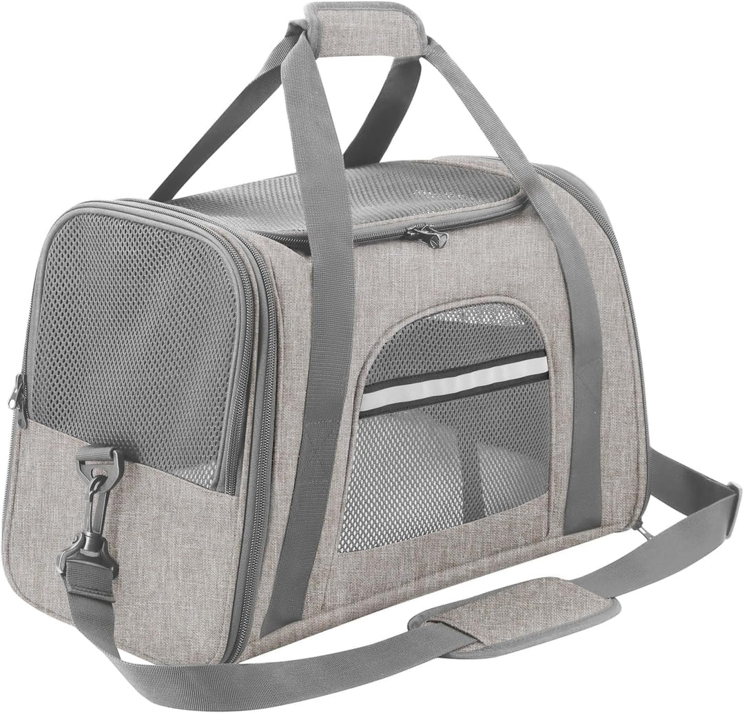 Transporttasche für Hund Katze Faltbar Hundetransportbox Katzentransportbox Atmungsaktiv Hundetasche