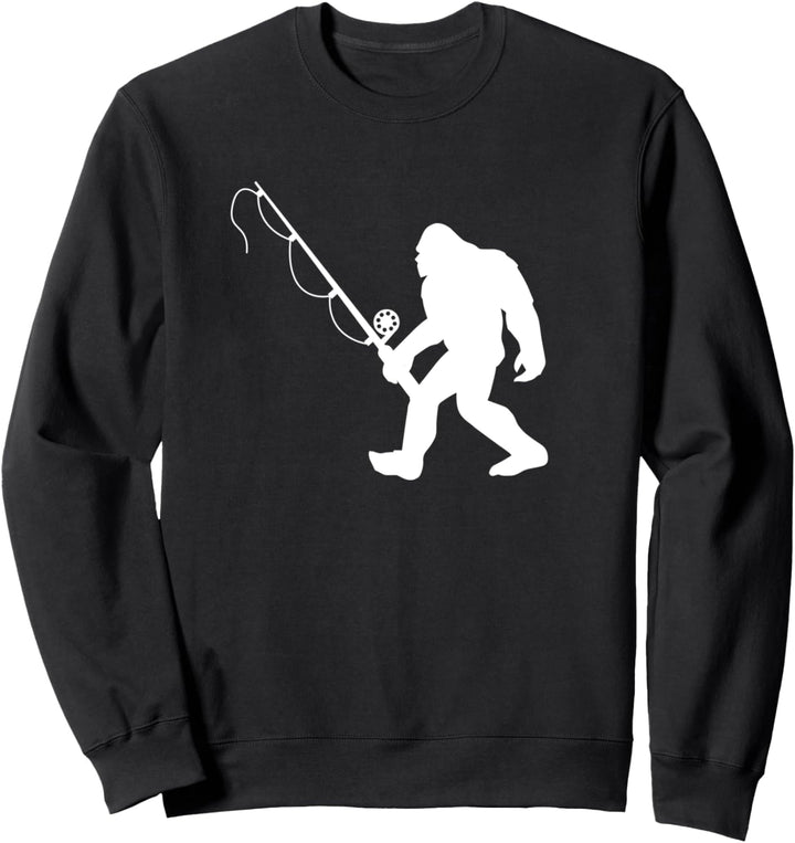 Funny Bigfoot Fishing Gift Sweatshirt