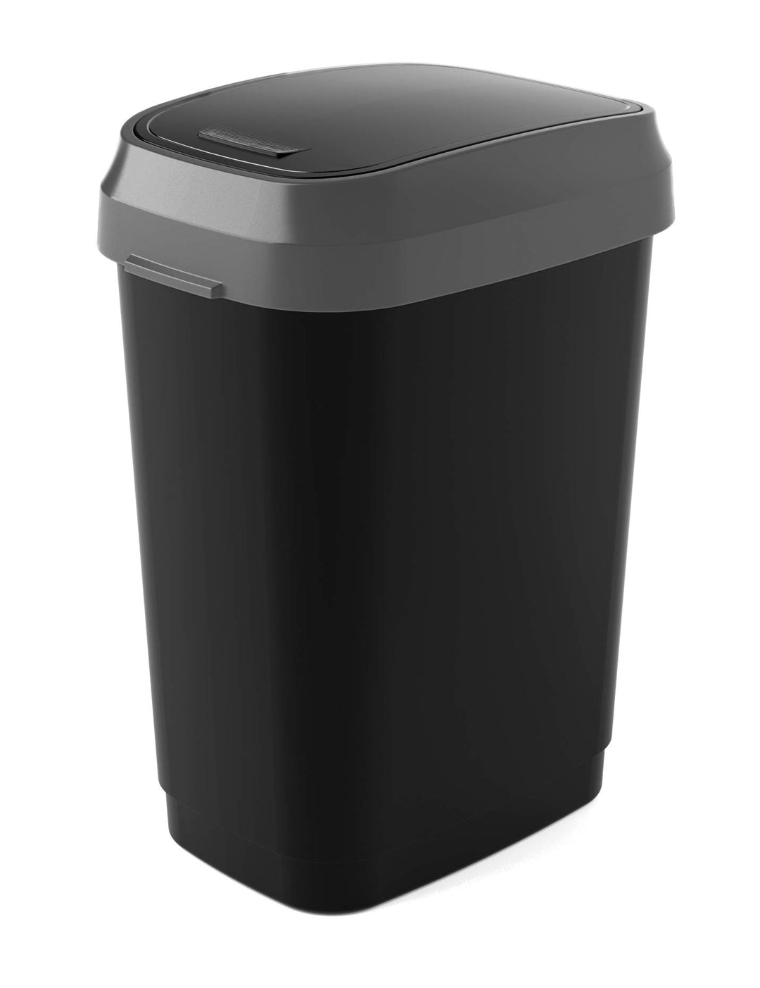 Curver Abfallbehälter, Kunststoff, schwarz/grau, 25 Liter Schwarz/Grau 25 Liter, Schwarz/Grau 25 Lit