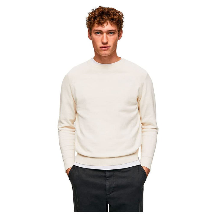 Pepe Jeans Herren James Crew Long Sleeves Knits L Beige (Ivory), L Beige (Ivory)