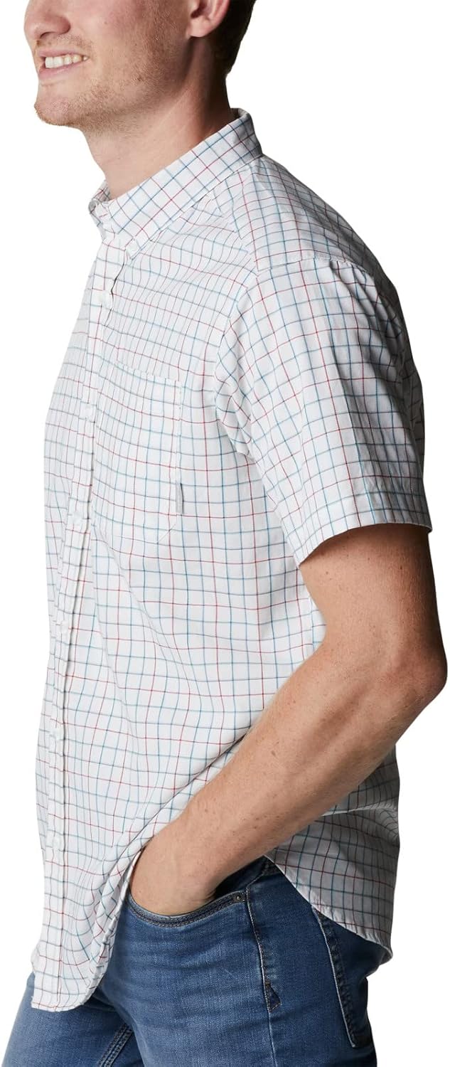 Columbia Herren Rapid Rivers Ii Short Sleeve Wander-Shirt 3X Weisses Gitter, 3X Weißes Gitter