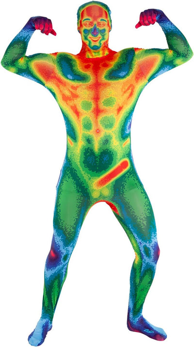 Morphsuits Infrarot Erwachsene, Kostüm Herren, Halloween Herren, Herren, Ganzkörper Kostüm Männer, G