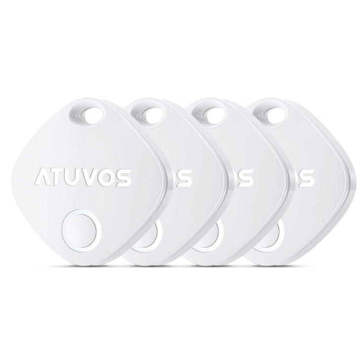 ATUVOS Schlüsselfinder KeyFinder 4er Pack, iOS Smart Bluetooth Tracker Tag Kompatibel mit Apple Wo i