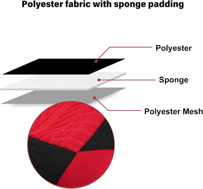 CICMOD Auto-Sitzbezüge Set Universal Sitzschoner Auto-Schonbezüge Vordersitze und Rücksitze Autositz