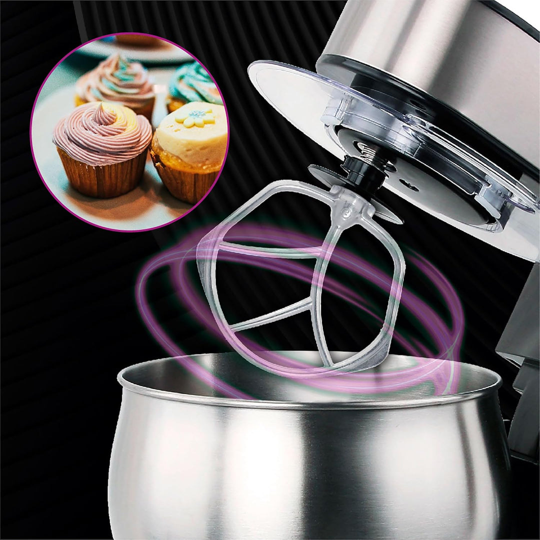 Mesko MS4228 Küchenmaschine, 5 Liter, professionelle Orbital-Küchenmaschine, 6 Geschwindigkeiten + P