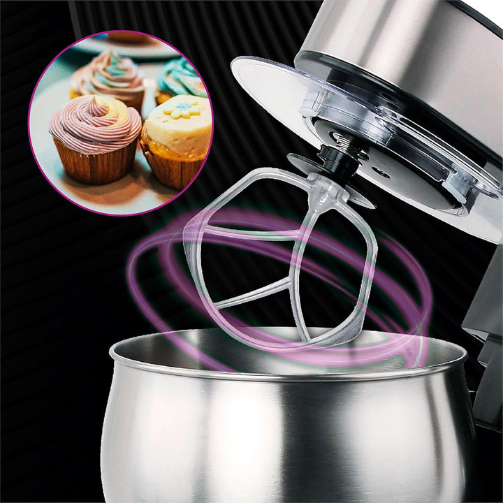 Mesko MS4228 Küchenmaschine, 5 Liter, professionelle Orbital-Küchenmaschine, 6 Geschwindigkeiten + P