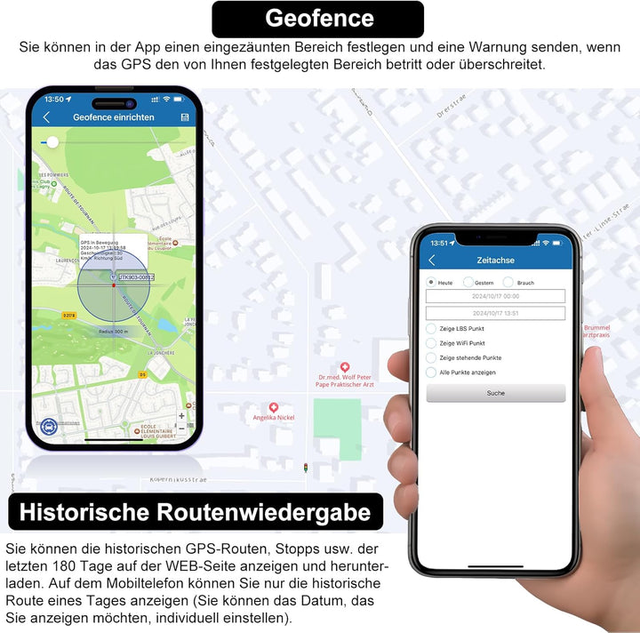 TKMARS 4G GPS Tracker Auto GPS Tracker Ohne ABO mit Kostenloser App, 20.000 Mah, bis Zu 240 Tage Akk