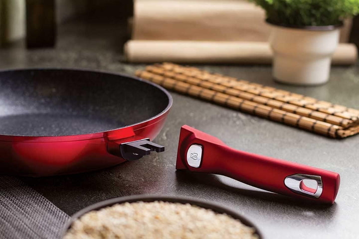 Berlinger Haus - BH/7053-5 PCS Frypan -Set mit abnehmbarem Griff, Ausgabe der Burgundy Metallic Line