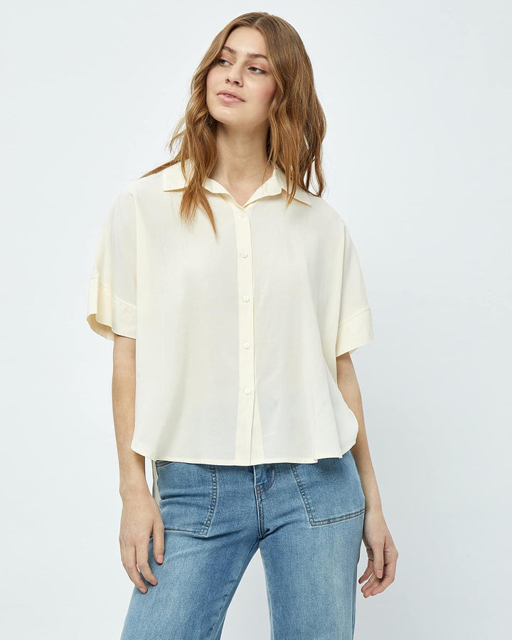 DESIRES Damen2/4 Shirt, Weisse Pfingstrose, S