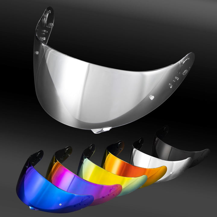 PSLER Helm Visier Verspiegelt für Shoei GT Air GT Air 2 TC-5 TC-9 Neotec CNS-1,Helmvisier Getöntes V
