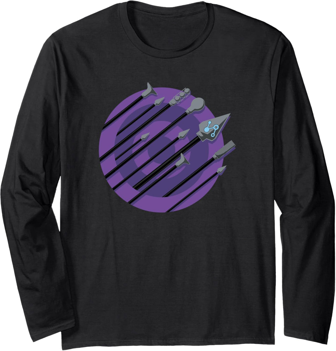 Marvel Hawkeye Arrow Lined Logo Langarmshirt