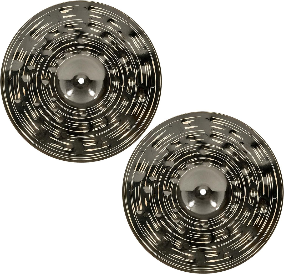 Meinl Cymbals Classics Custom Dark Hihat 15 Zoll (Video) Schlagzeug Becken – Paar – (38,10cm) B12 Br