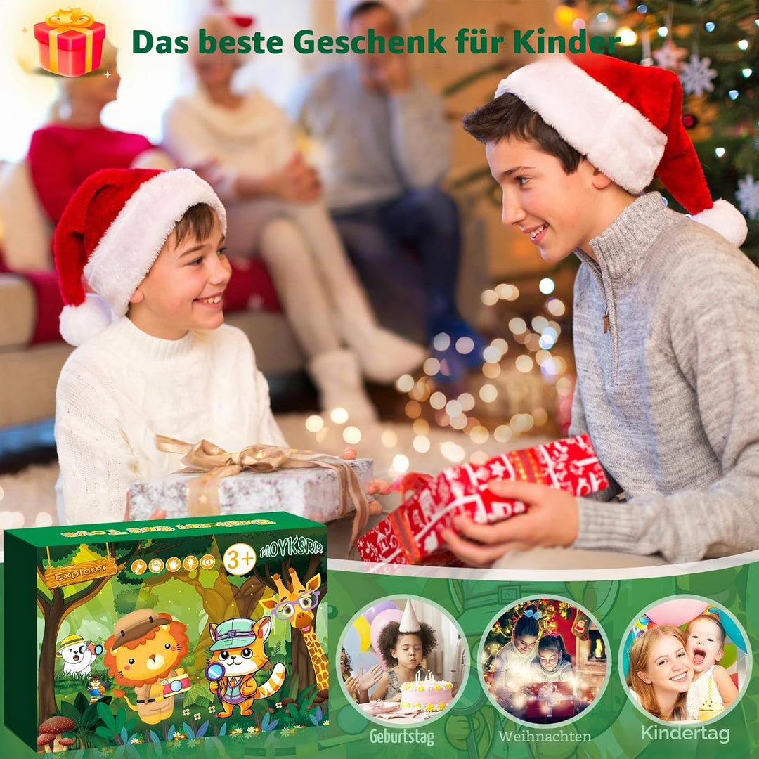 MOYKSRR Forscherset Entdecker für Kinder, Draussen Entdeckerspielzeug Set, Forscherset für Kinder ab