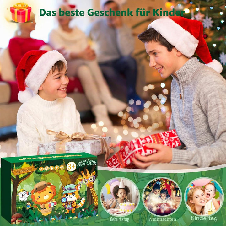 MOYKSRR Forscherset Entdecker für Kinder, Draussen Entdeckerspielzeug Set, Forscherset für Kinder ab