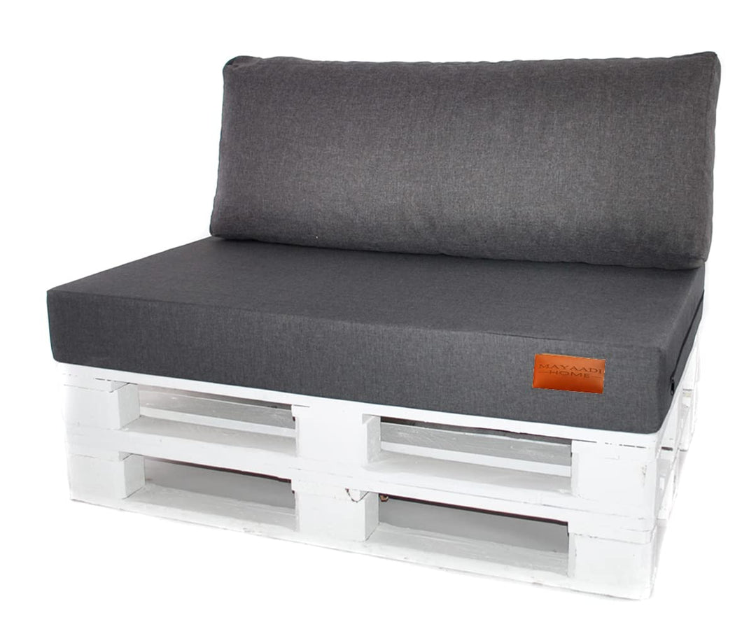 Mayaadi-Home Rückenkissen Indoor Outdoor MH-GD04 Grau 120x40x10-20cm 120x40x10-20cm Grau, 120x40x10-