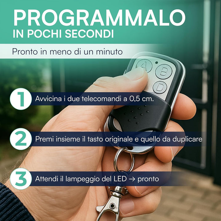 Tempo di Saldi Set mit 10 Universalfernbedienungen für automatisches Tor, Festcode, 433,92 MHz Frequ