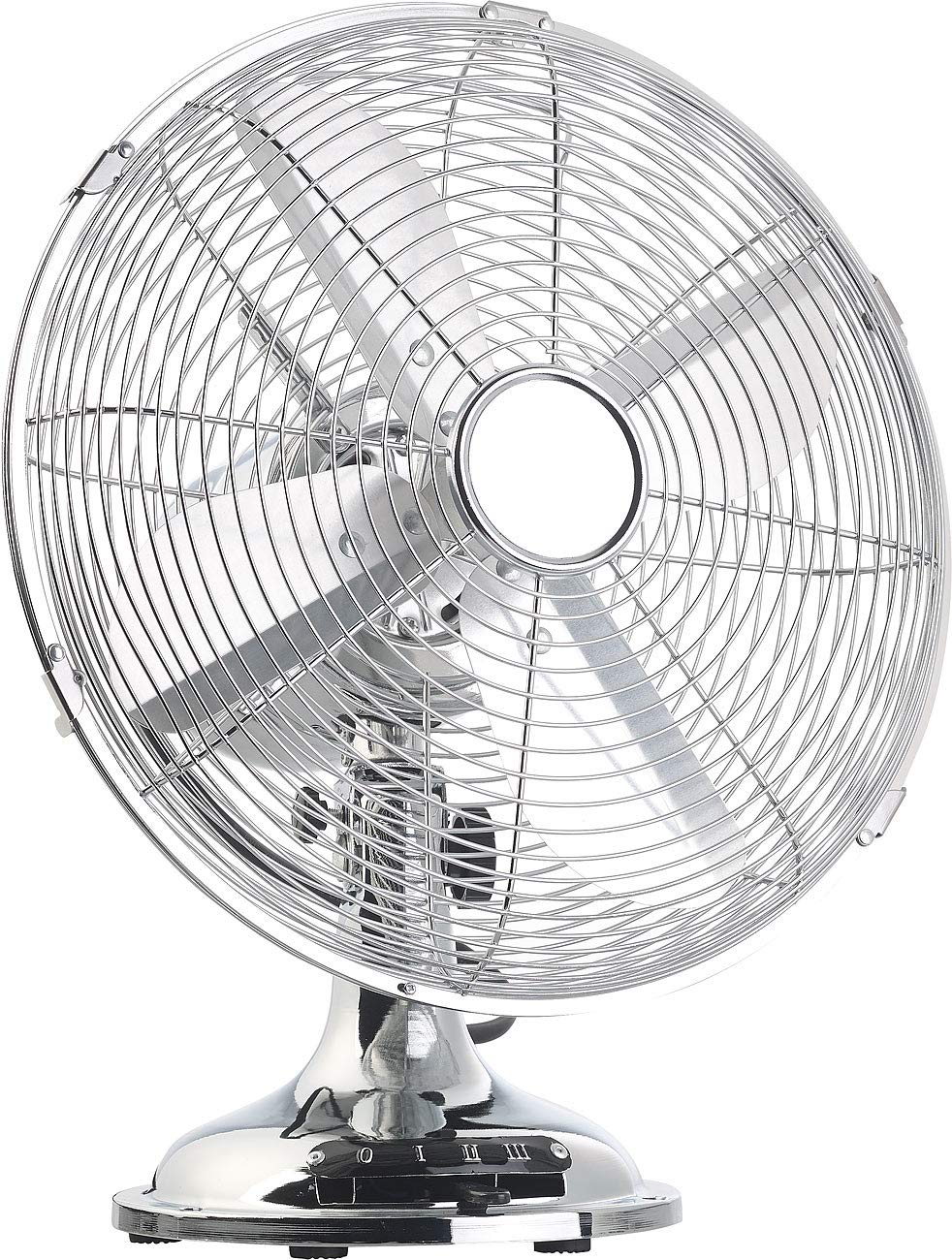 Sichler Haushaltsgeräte Vintage-Ventilator: Vollmetall-Tisch-Ventilator im Retro-Look, Versandrücklä
