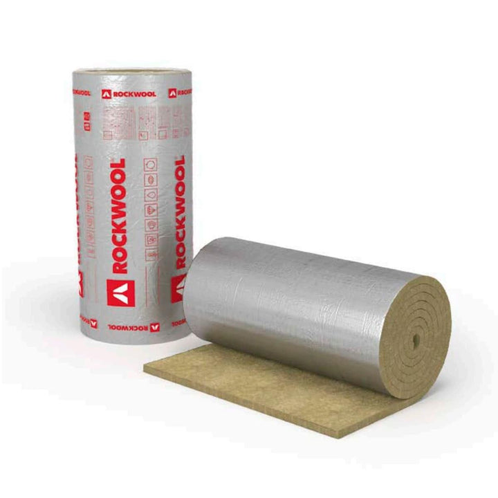 Rockwool KLIMAMAT Steinwolle Isolierung Lamellenmatte alukaschiert 20 - 80mm 100cm breit Brandklasse