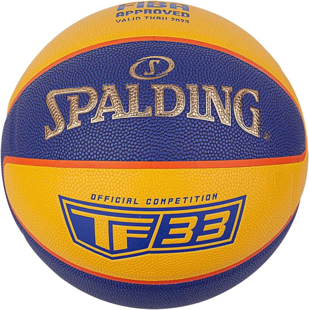 Spalding Unisex – Erwachsene Tf Series Basketbälle 6 Blue/Yellow, 6 Blue/Yellow