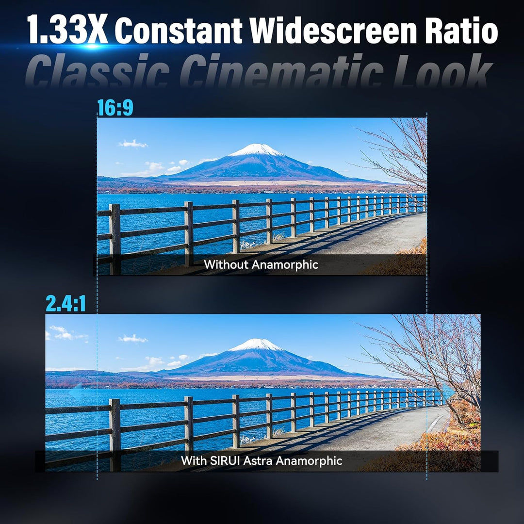 SIRUI Astra 100mm T1.8 1,33X Anamorphes Prime Objektiv, Vollformat Autofokus Cine-Objektiv mit gross