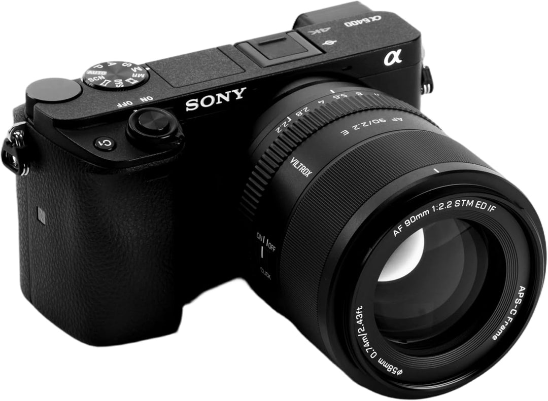 VILTROX 90mm F2.2 E EVO Objektiv, AF 90mm f2.2 für Sony E Mount, Autofokus APS-C Objektiv für Sony E
