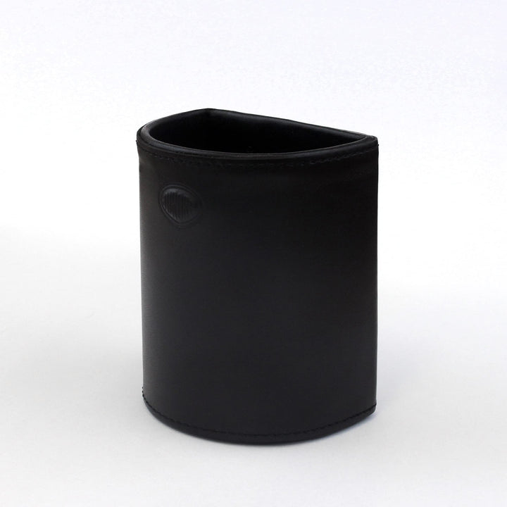 Aurora Stiftehalter ROMA | Echtes Leder in Schwarz | Stifteköcher Schreibtisch Organiser