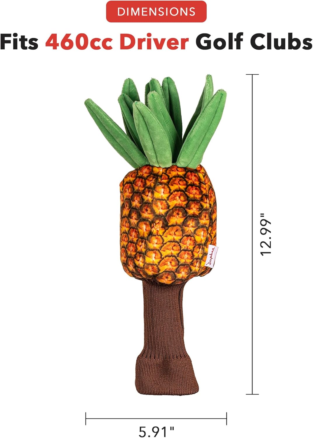 Daphne's Pineapple Headcover Driver, Mehrfarbig, Einheitsgrösse