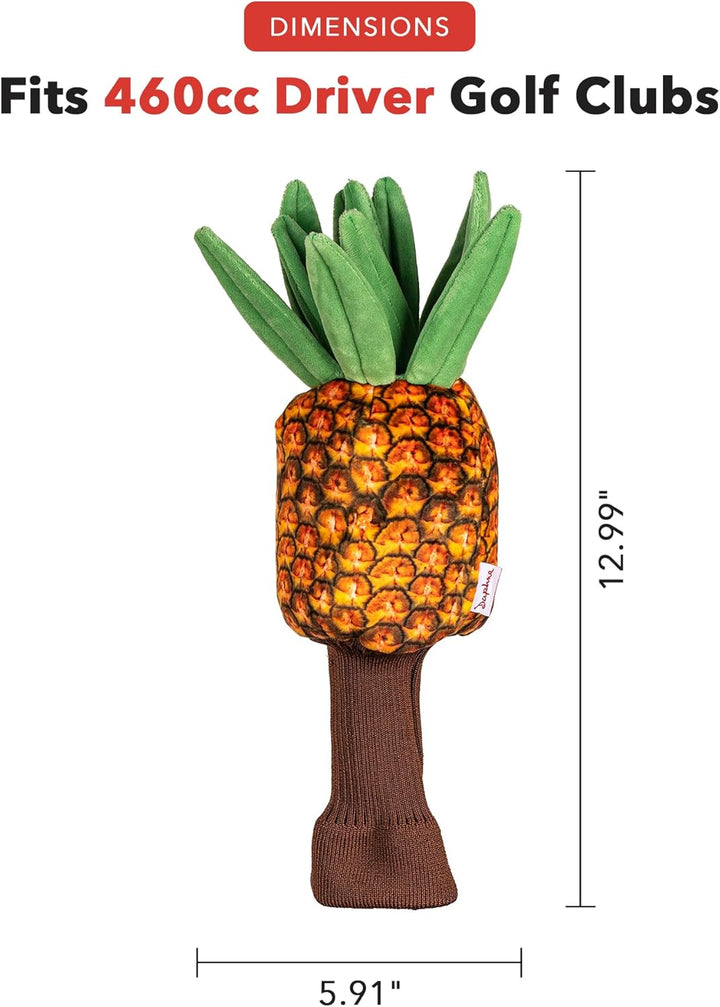 Daphne's Pineapple Headcover Driver, Mehrfarbig, Einheitsgrösse
