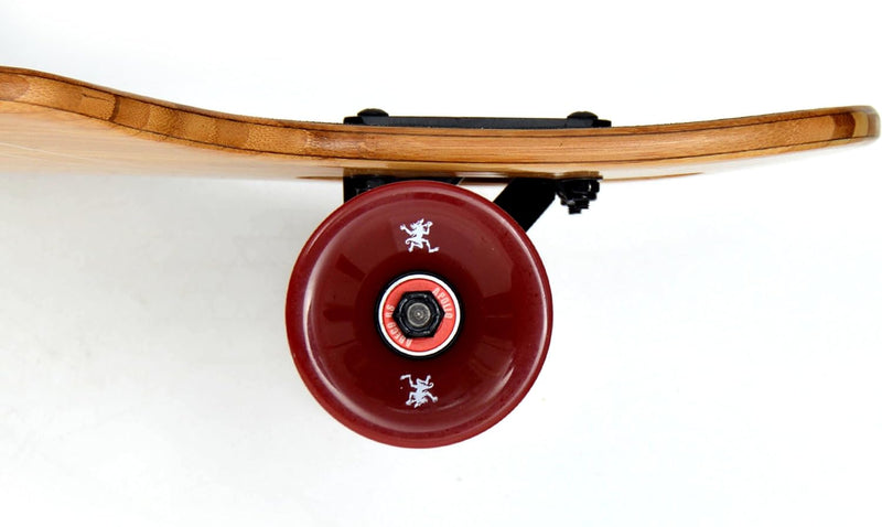 Apollo Longboard, Komplettboard mit Deck aus Bambus & Fiberglas, High-End Board mit ABEC 9 Kugellage