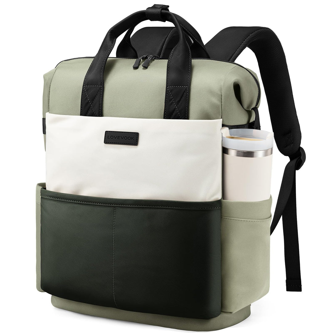 LOVEVOOK Rucksack Damen Laptop Rucksäcke mit Laptopfach 15.6 Zoll Schulrucksack Schultasche Backpack