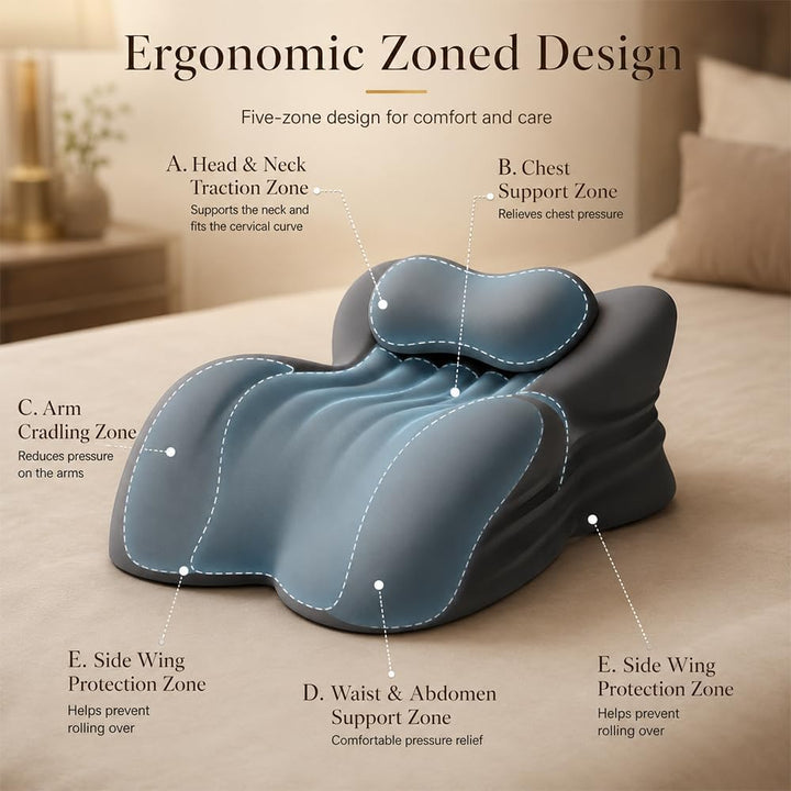 Lesekissen für Bett und Sofa, Ergonomisches Sitzkissen Bett für Die Paare, Multifunktions Reading Pi