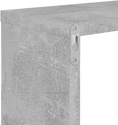 homiuse 100x15x20 cm Wandregale 2 STK. Betongrau BüCherregal Wand Wandregal Holz Regal Wand Wandrega