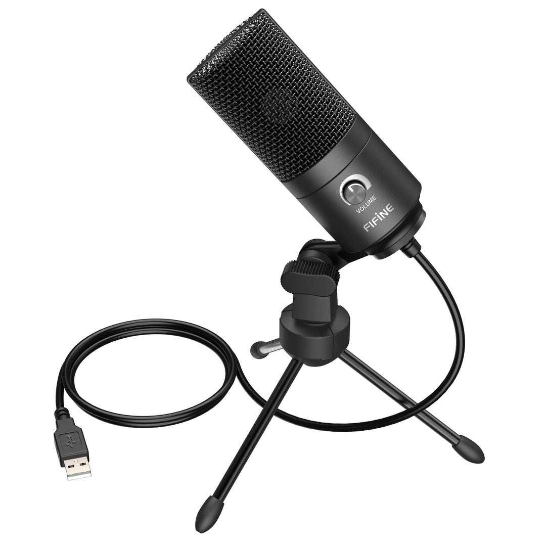 FIFINE USB Mikrofon, PC Kondensator Mikrofone mit Ständer, Studioqualität Aufnahme Microphone USB fü