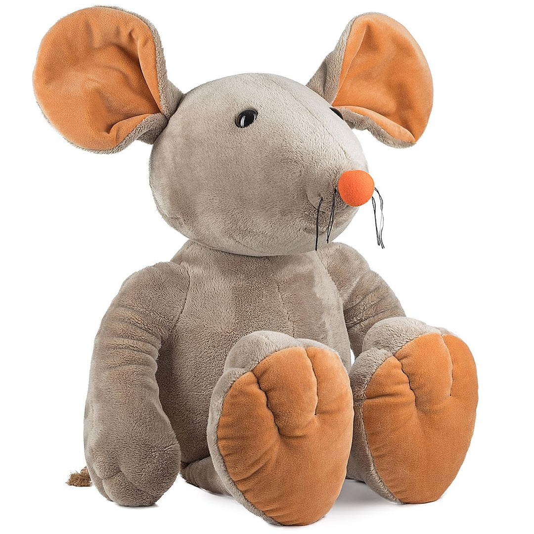 Schaffer 4754 - Plüsch Maus Eddi - Kuscheltier - Grösse (XL) 58 cm | Extra weich - Waschbar bei 30 °