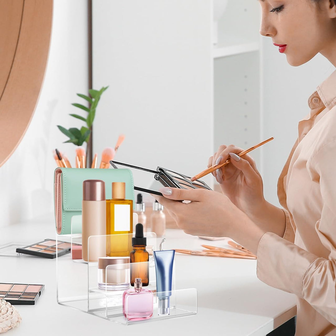 Cabilock Bourse Ständer Acryl Geldbörse Halter 4 Schichten Börse Ständer Schmuck Brille Display Rise
