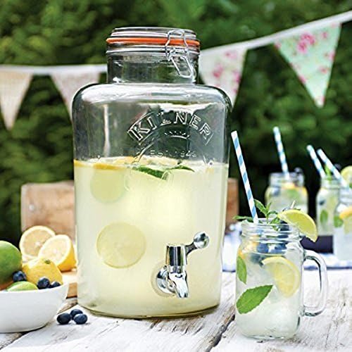 Kilner Getränkespender aus Glas mit Zapfhahn, 8 l 8 Liter-Classic, 8 Liter-Classic
