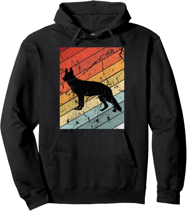 Retro Deutscher Schäferhund Geschenk Vintage Schäferhund Pullover Hoodie
