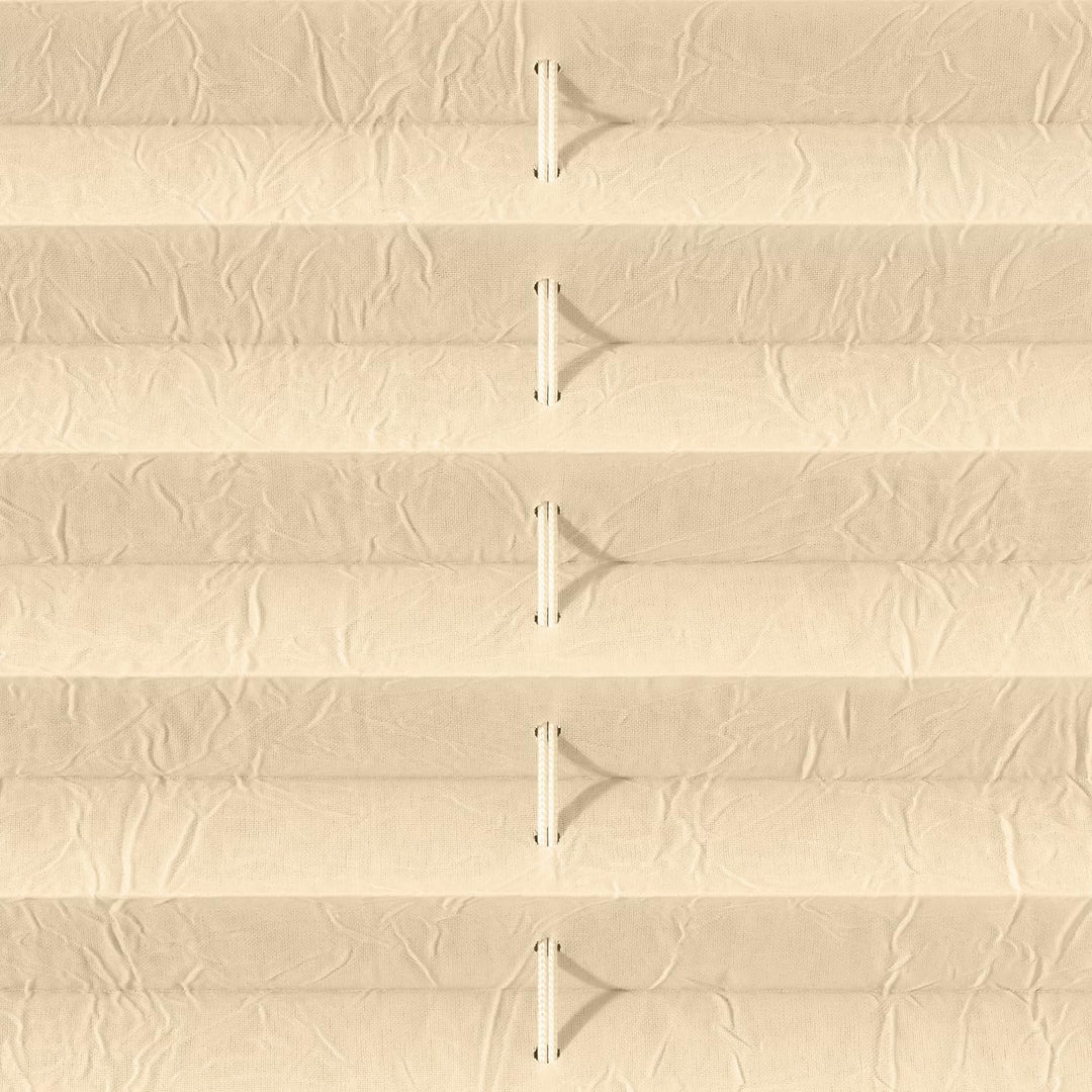 Liedeco® Plissee verspannt mit Klemmträger / 80 x 220 cm beige/lichtdurchlässig Blickdicht stufenlos