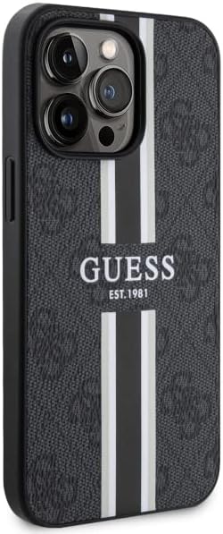Guess GUHMP13LP4RPSK Hülle für iPhone 13 Pro / 13 6,1" Schwarz hardcase 4G Printed Stripes