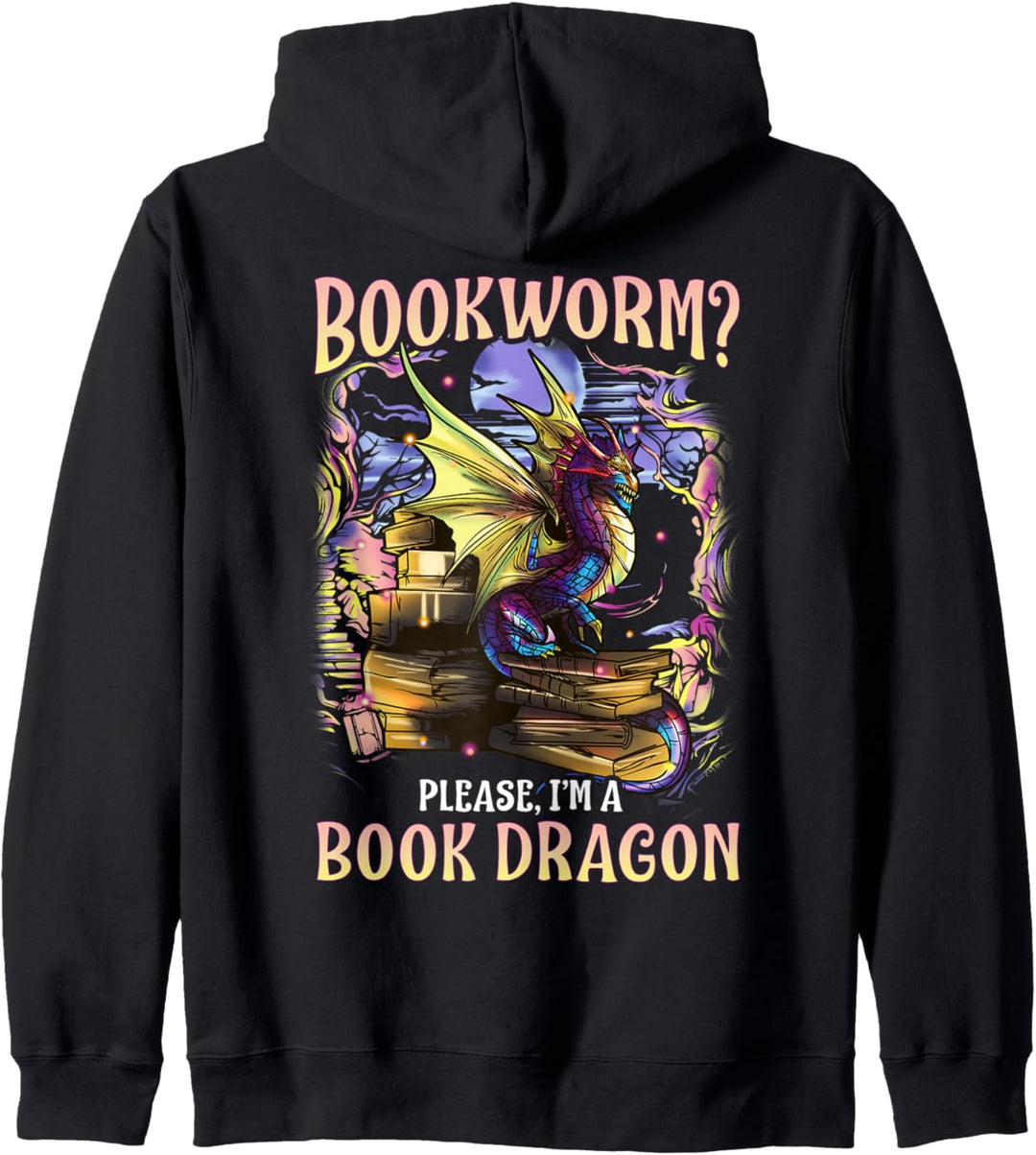 Bookworm Please I'm A Book Dragon Reading Literacy Books Kapuzenjacke