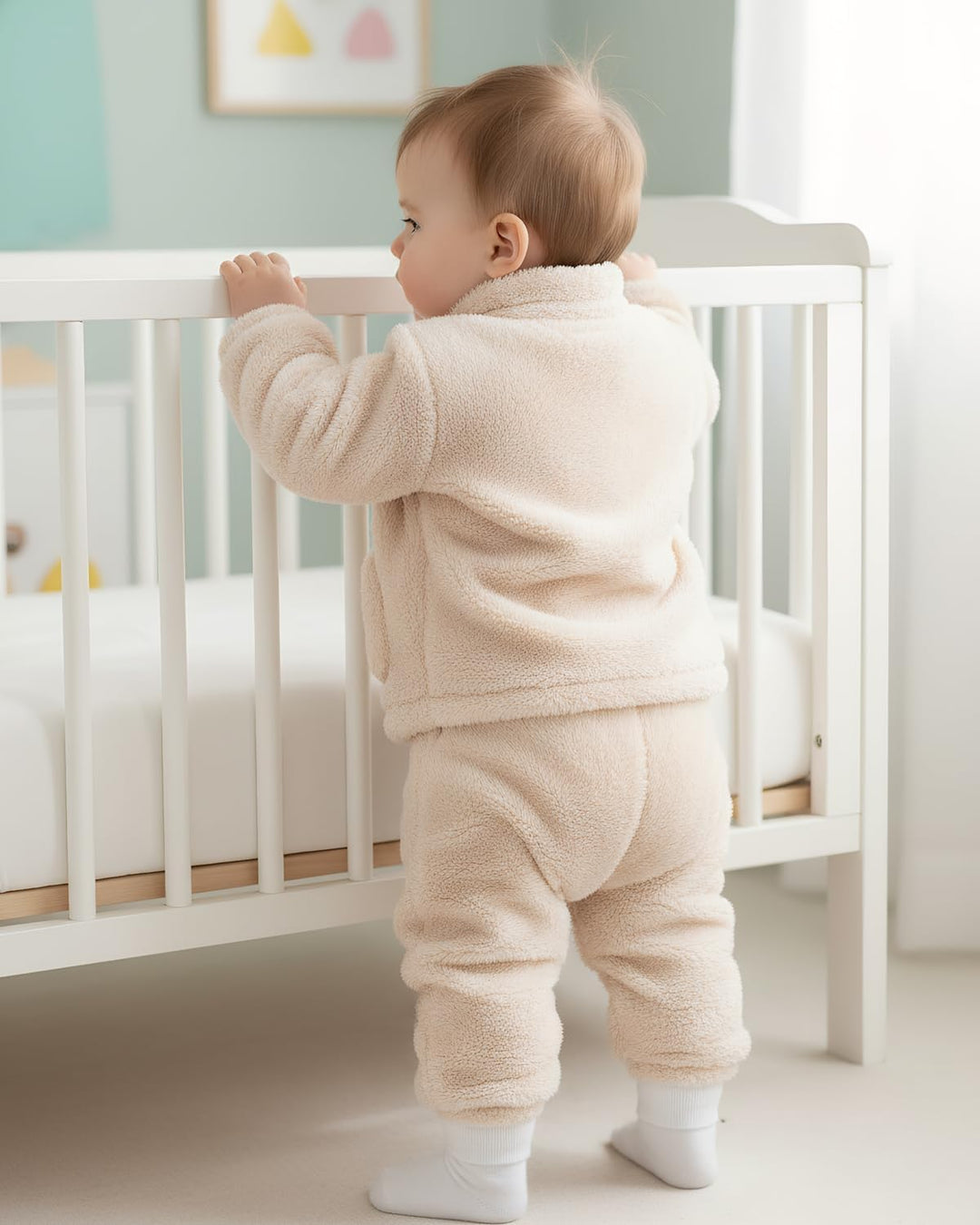JiAmy Kinder Mädchen Outfit Set Winter Fleece 2 Stück Reissverschluss Langarm Oberteile Hose Sweatsh
