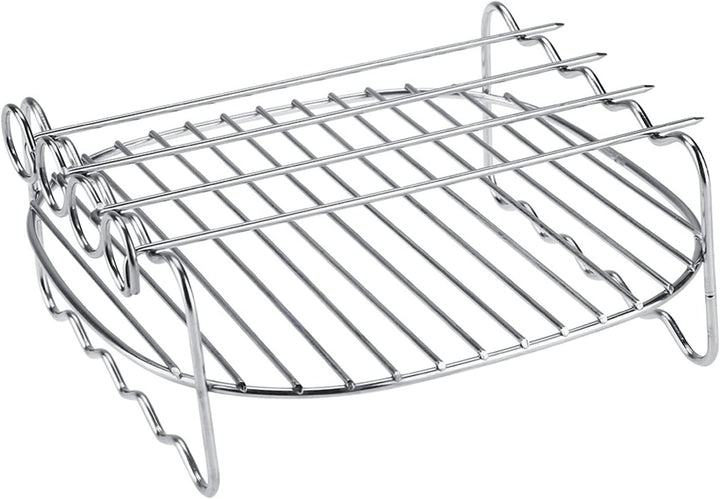 Backrost 18 * 18 * 8 Ersatz BBQ Rack Doppelschicht Spiesse Backblech Luftfritteuse