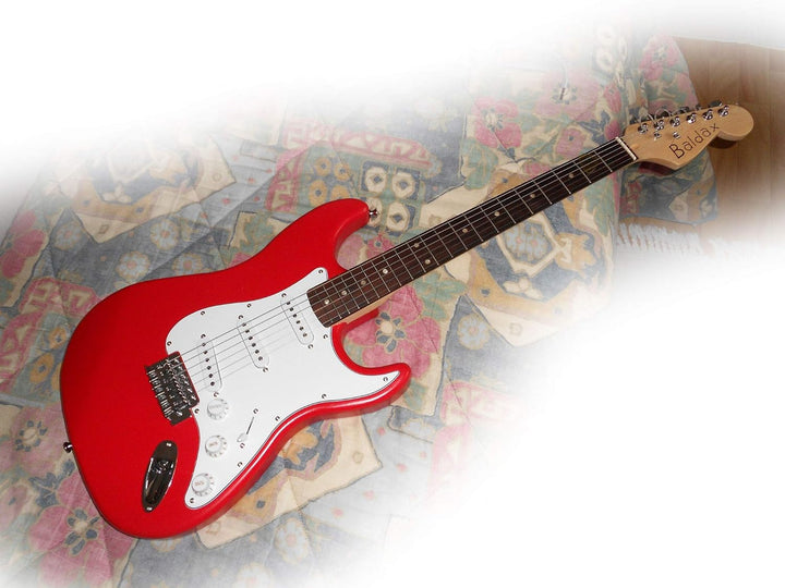 Rocktile DIY Strat Bausatz E-Gitarre - "Do-it-yourself" Bausatz Strat-Style - Korpus: Paulownia - Ha