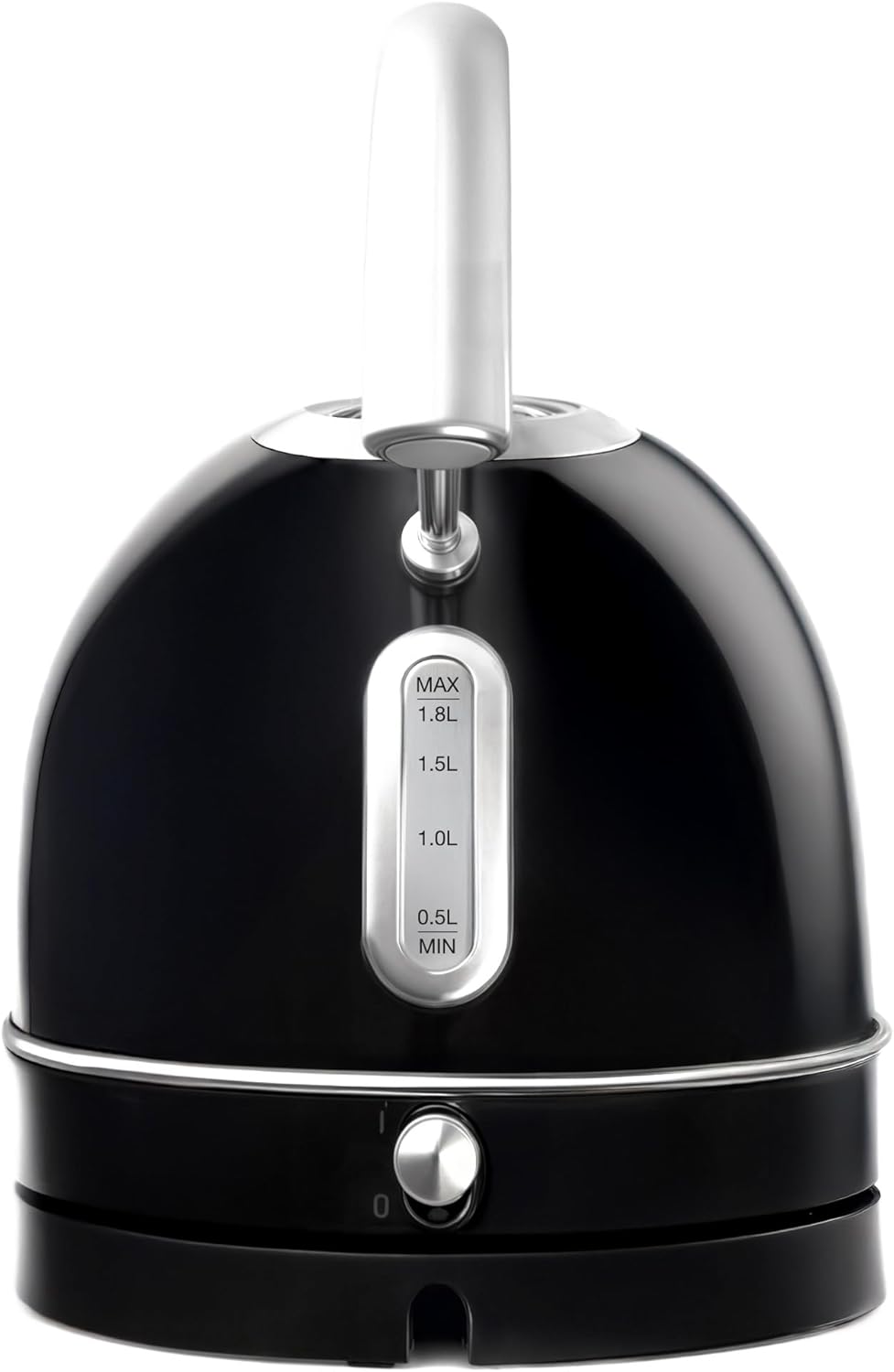 SWEISS Vintage Wasserkocher KTL9 1,8L, Praktische kompakte Edelstahl 2200W, Schnelles Kochen, Sichtb