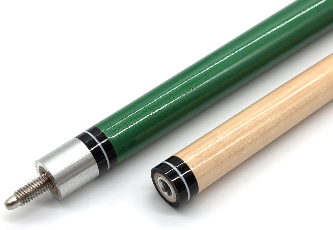 Billard Zubehör Billardqueue Pool Queue Element, 2-teilig, 146 cm, 18 oz Grün, Grün