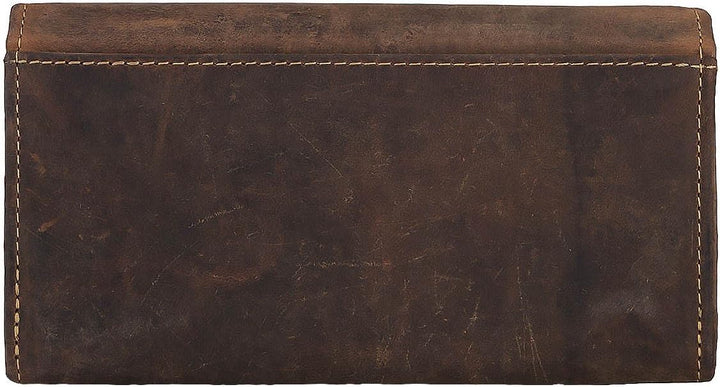 Greenburry Vintage Geldbörse Leder 18,5 cm Braun, Braun