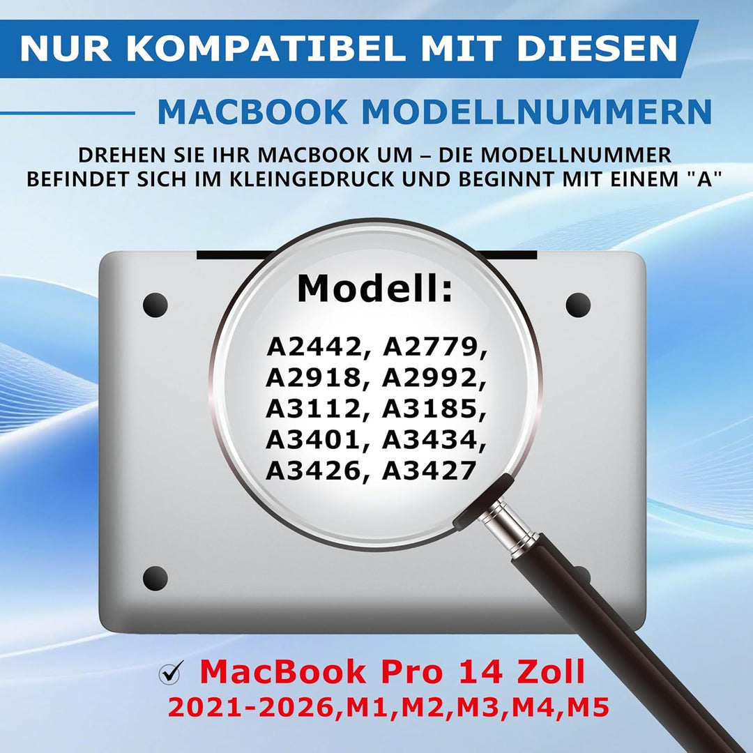 Magnetischer Blickschutzfolie für Macbook Pro 14 Zoll (2021-2026, M1, M2, M3, M4, M5, Pro, Max), Abn
