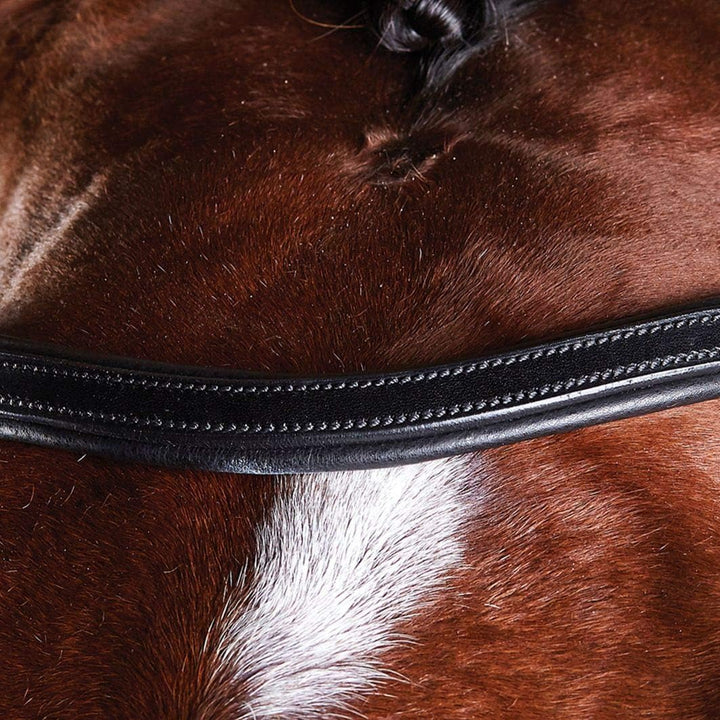 Collegiate ComFiTec Training Snaffle Bridle Full Size Schwarz, Full Size Schwarz
